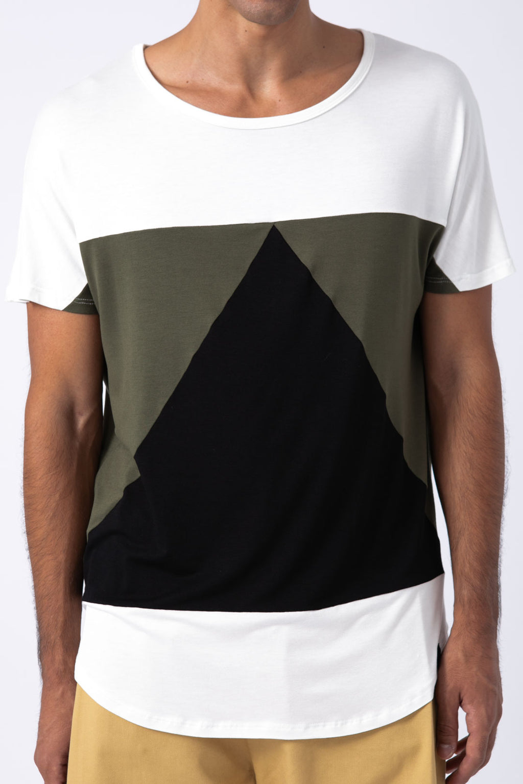 Camiseta Aequilaterus blanca - verde