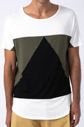 Camiseta Aequilaterus blanca - verde