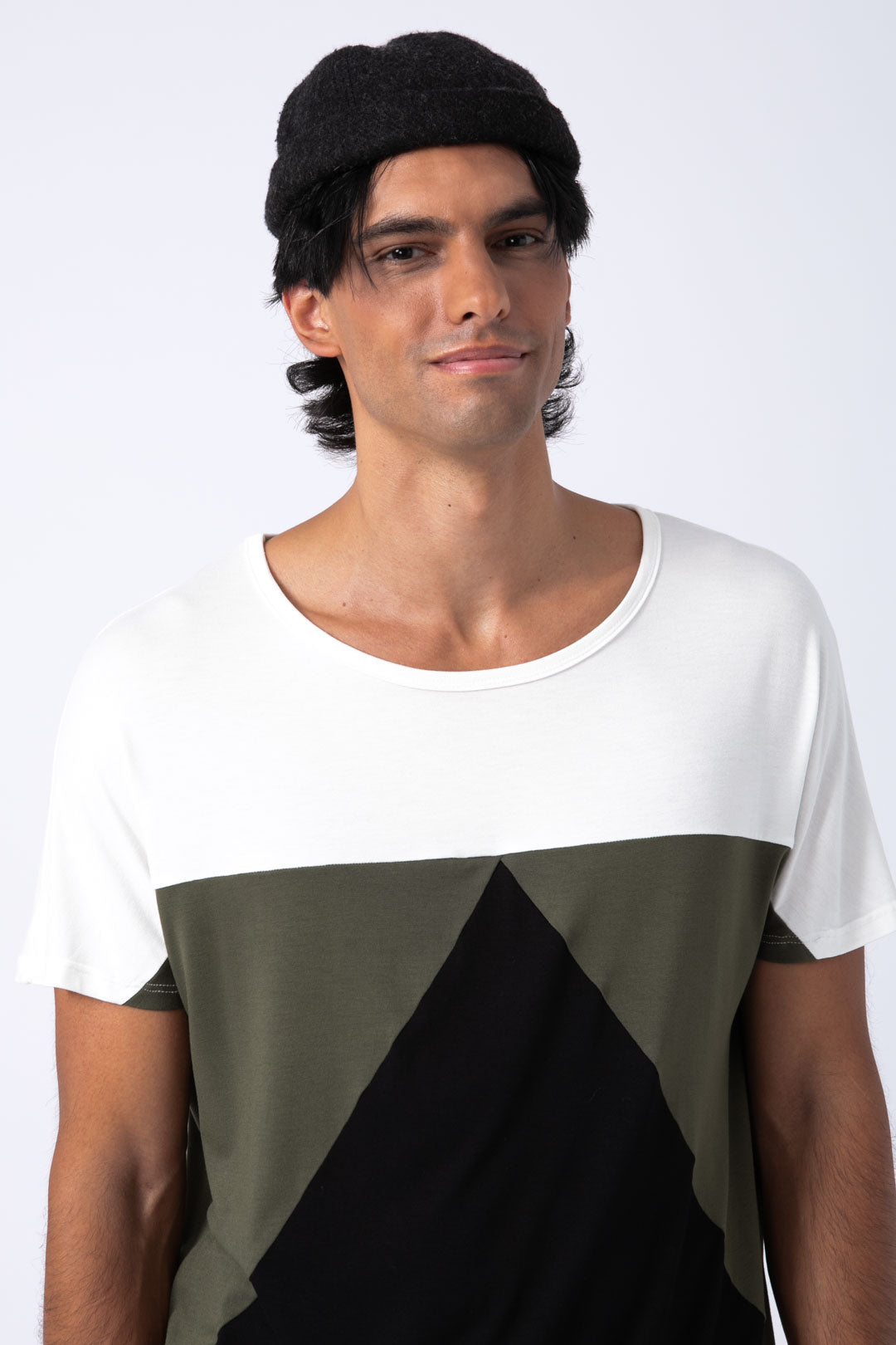Camiseta Aequilaterus blanca - verde