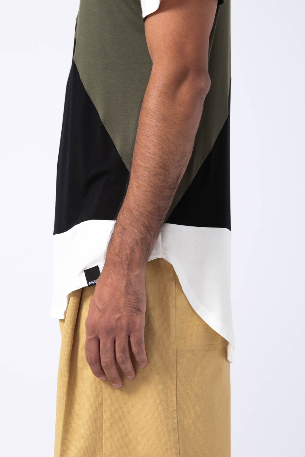 Camiseta Aequilaterus blanca - verde