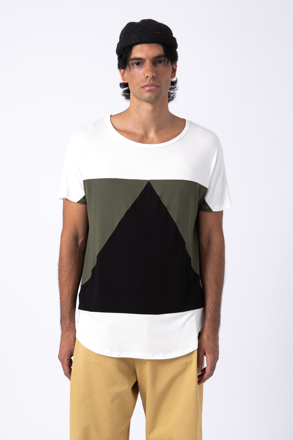 Camiseta Aequilaterus blanca - verde