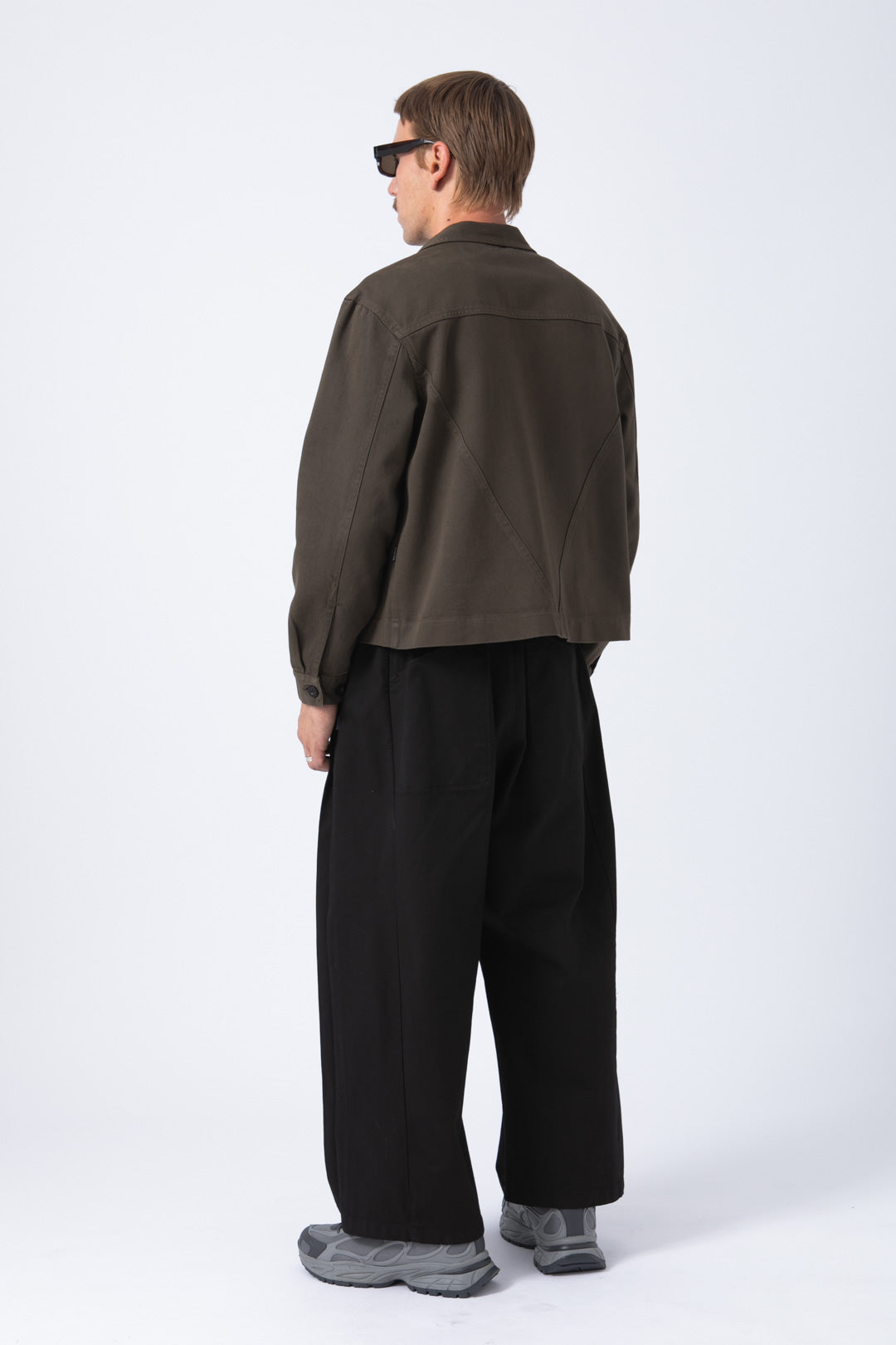 Sobrecamisa Crop Castaño