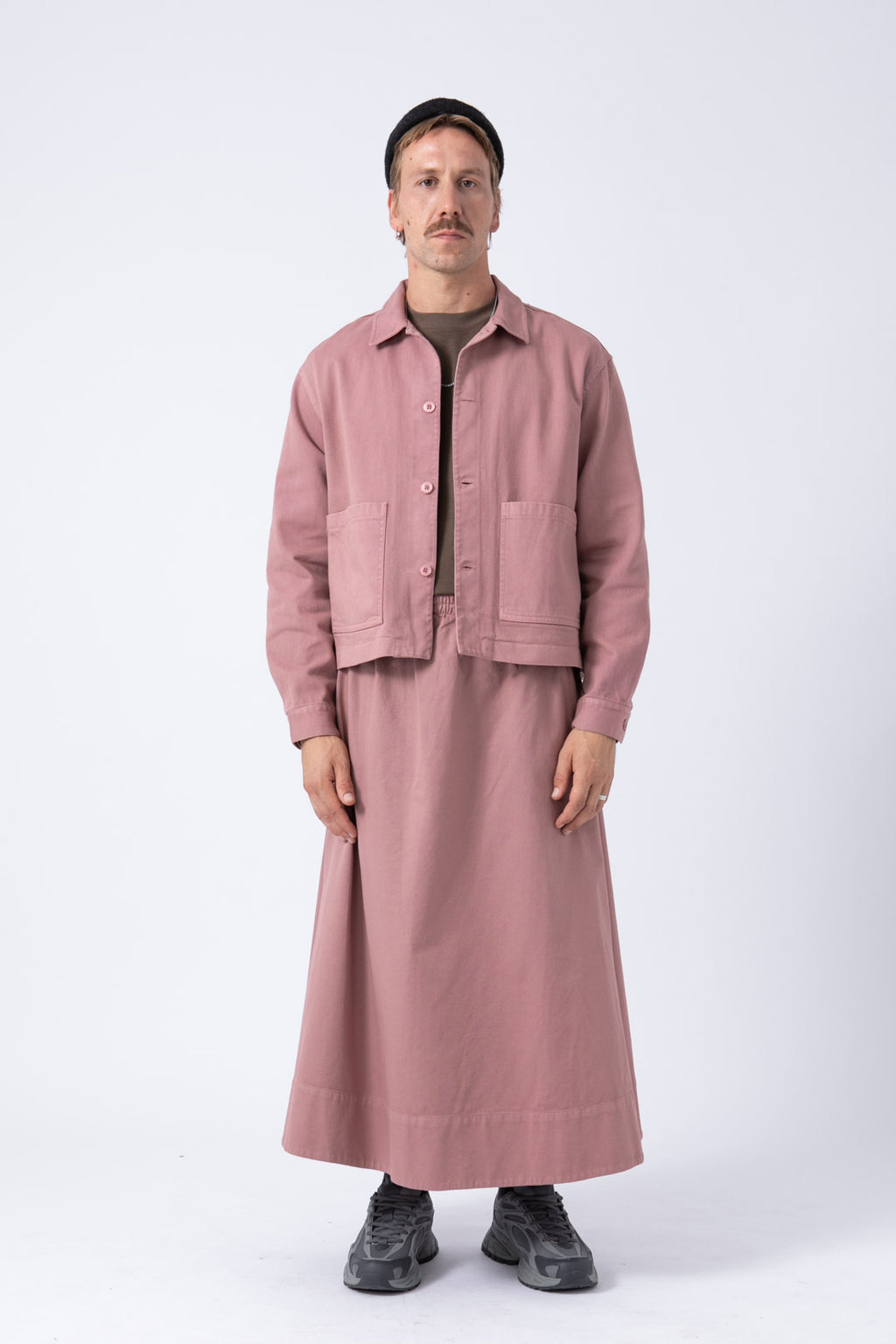 Sobrecamisa Crop Rosa palo