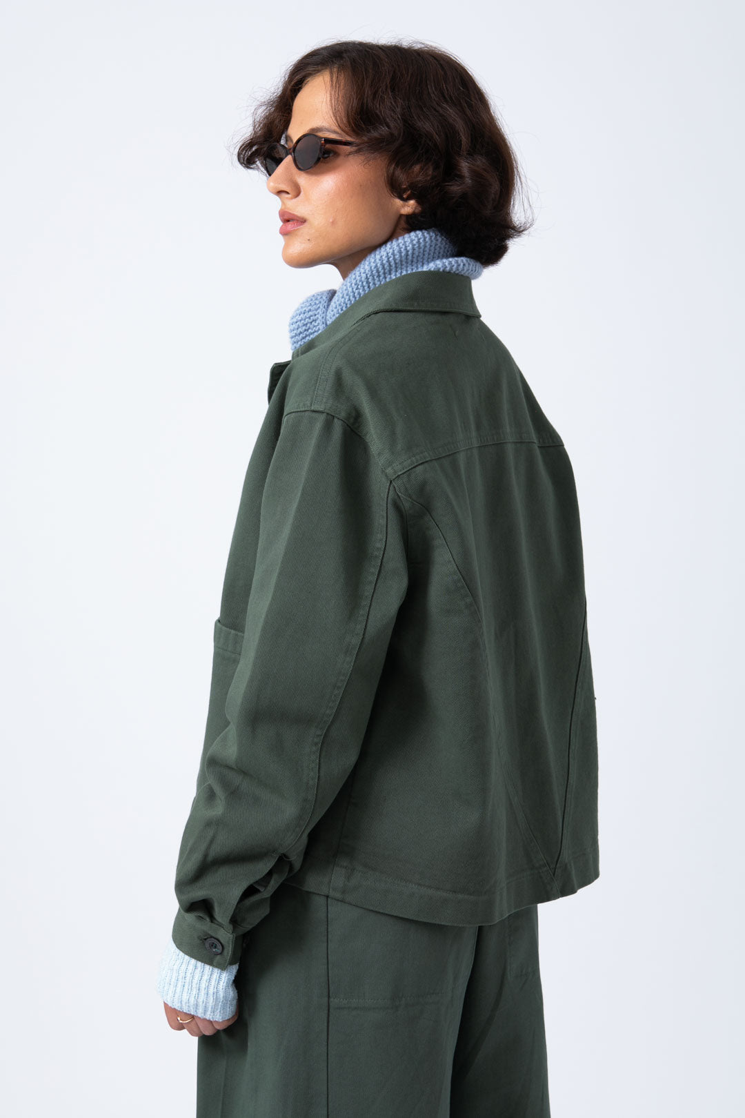 Sobrecamisa Crop Salvia