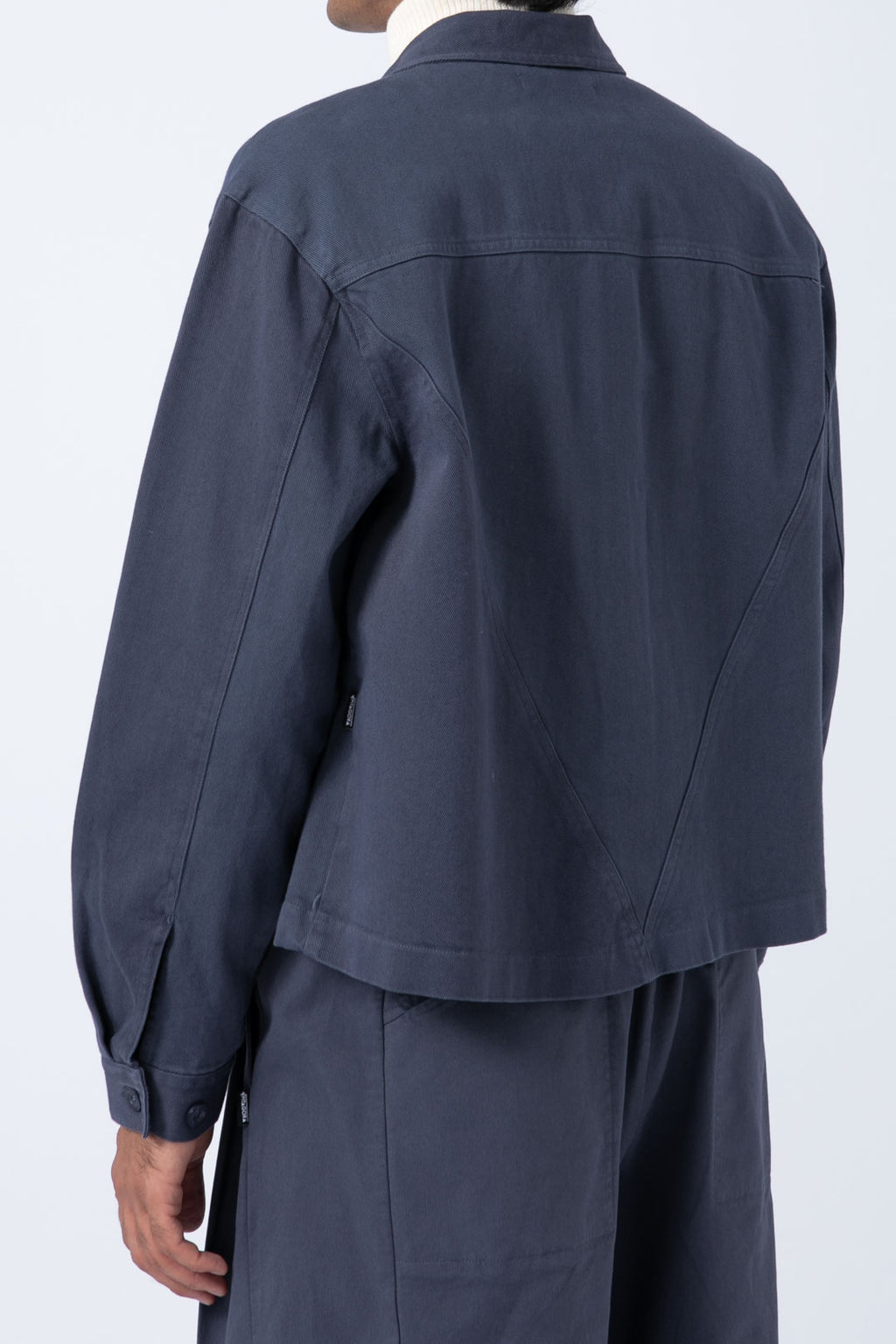 Sobrecamisa Crop Azul niebla