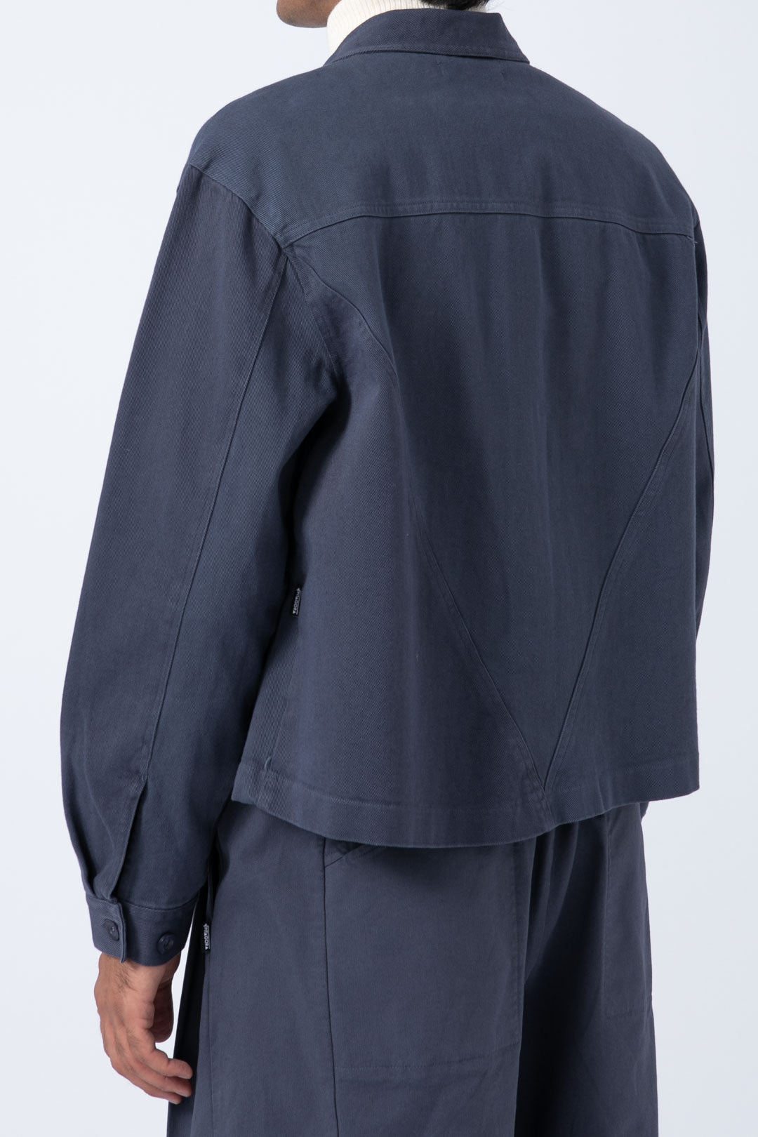 Sobrecamisa Crop Azul niebla