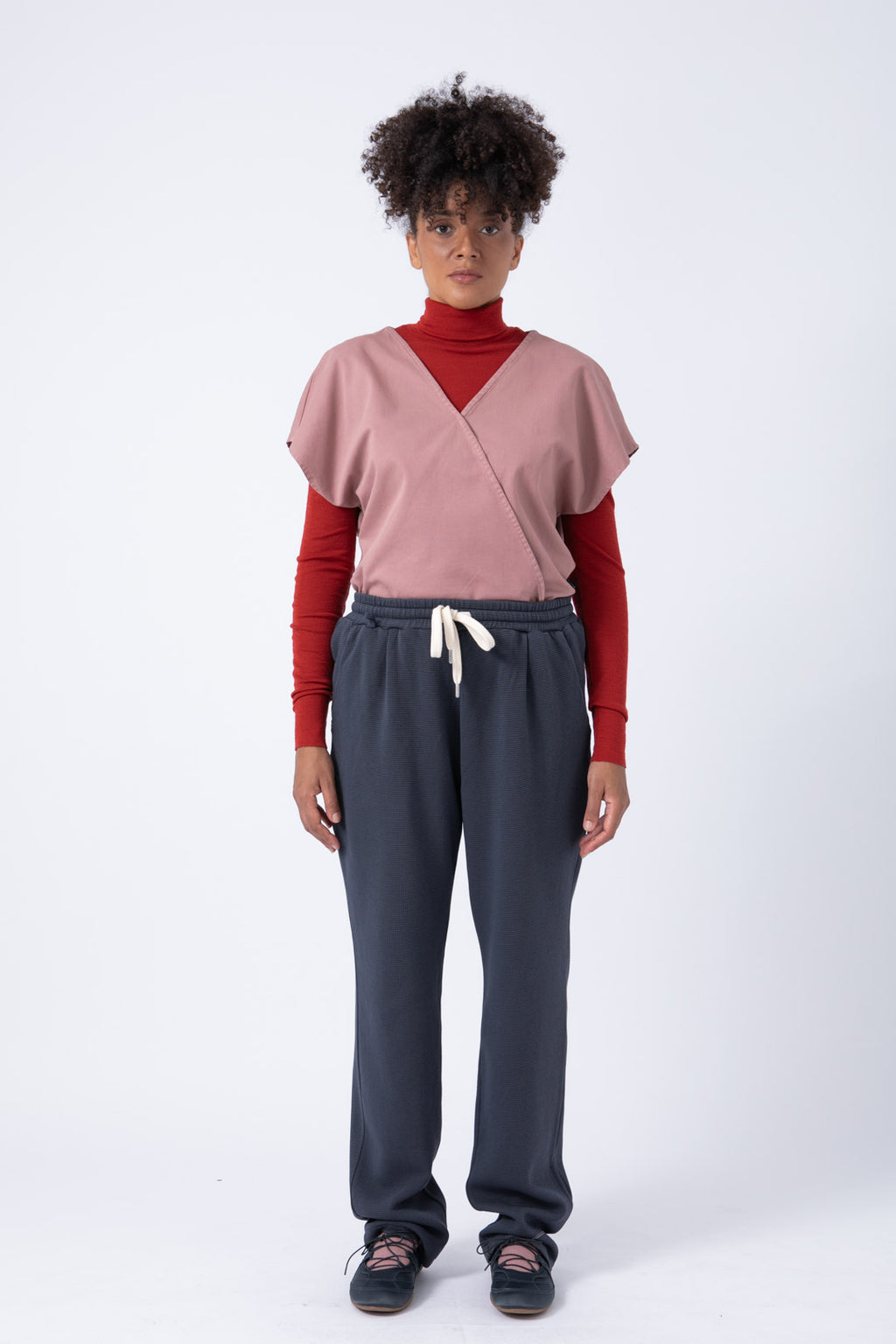 Pantalón Jogger azul niebla