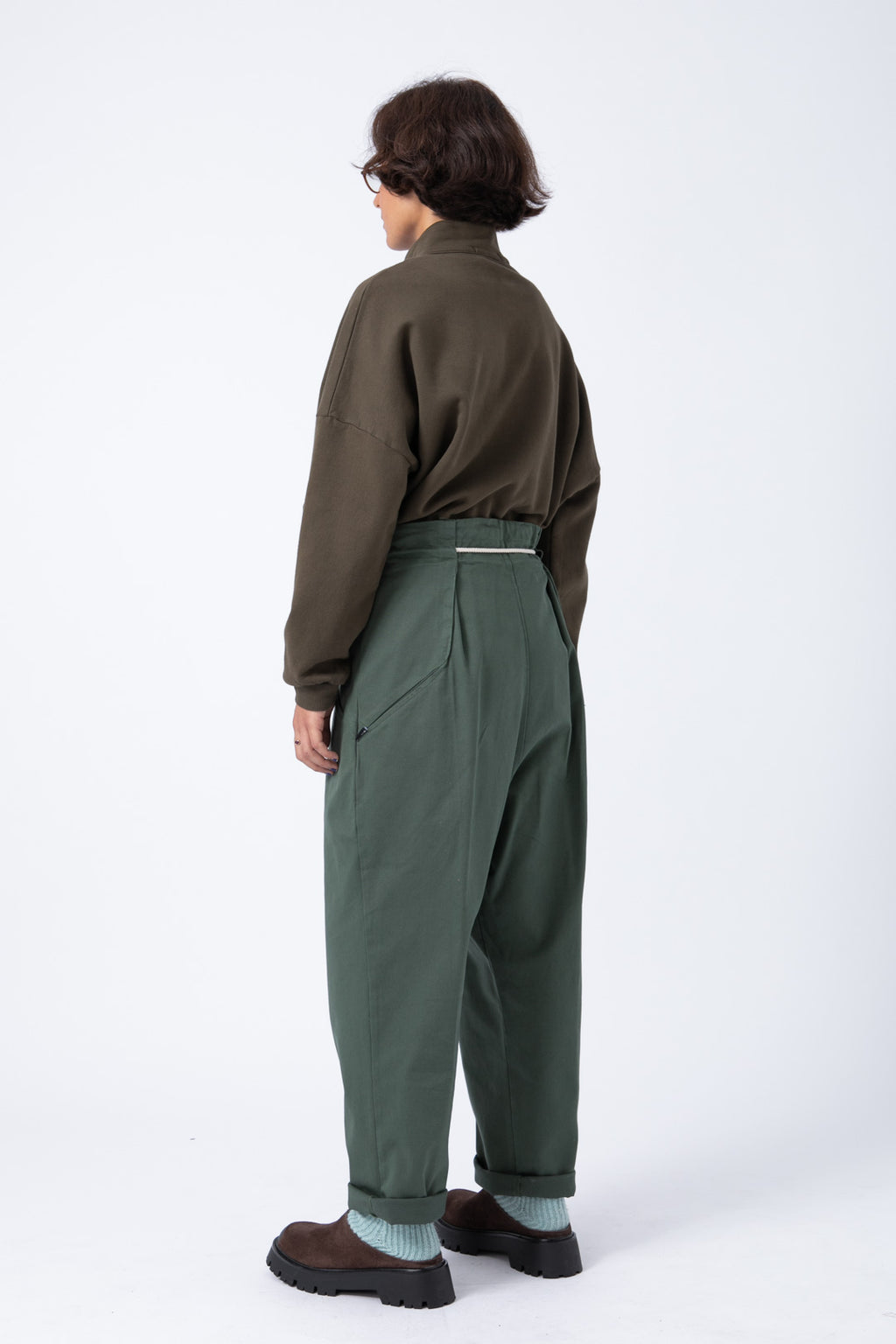 Pantalón Origami Salvia