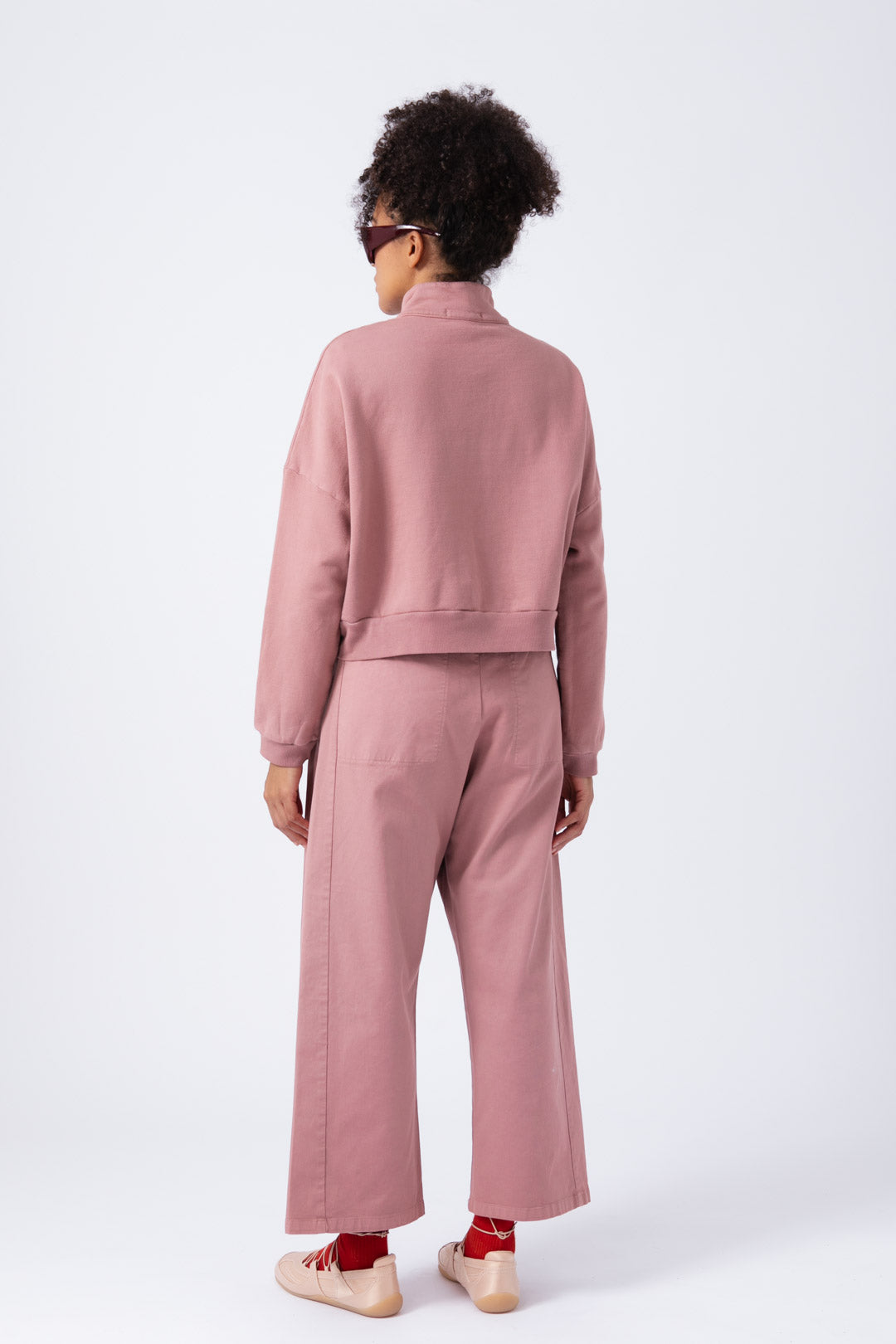 Sudadera Rosa Palo