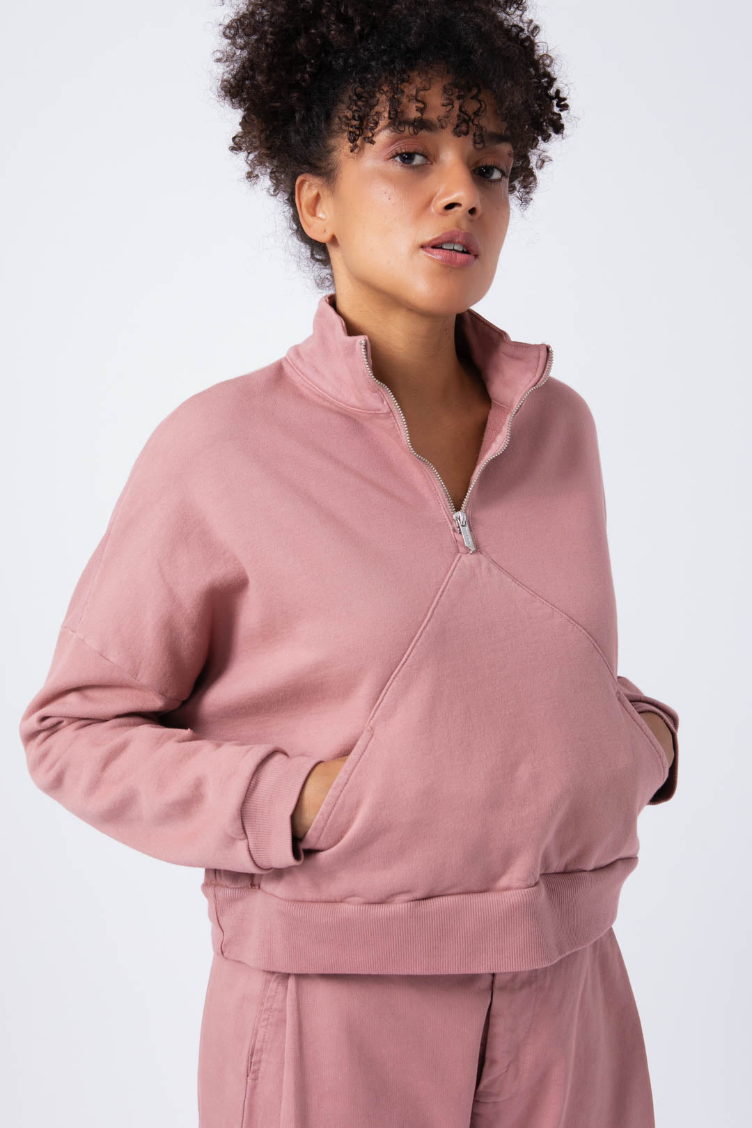 Sudadera Rosa Palo