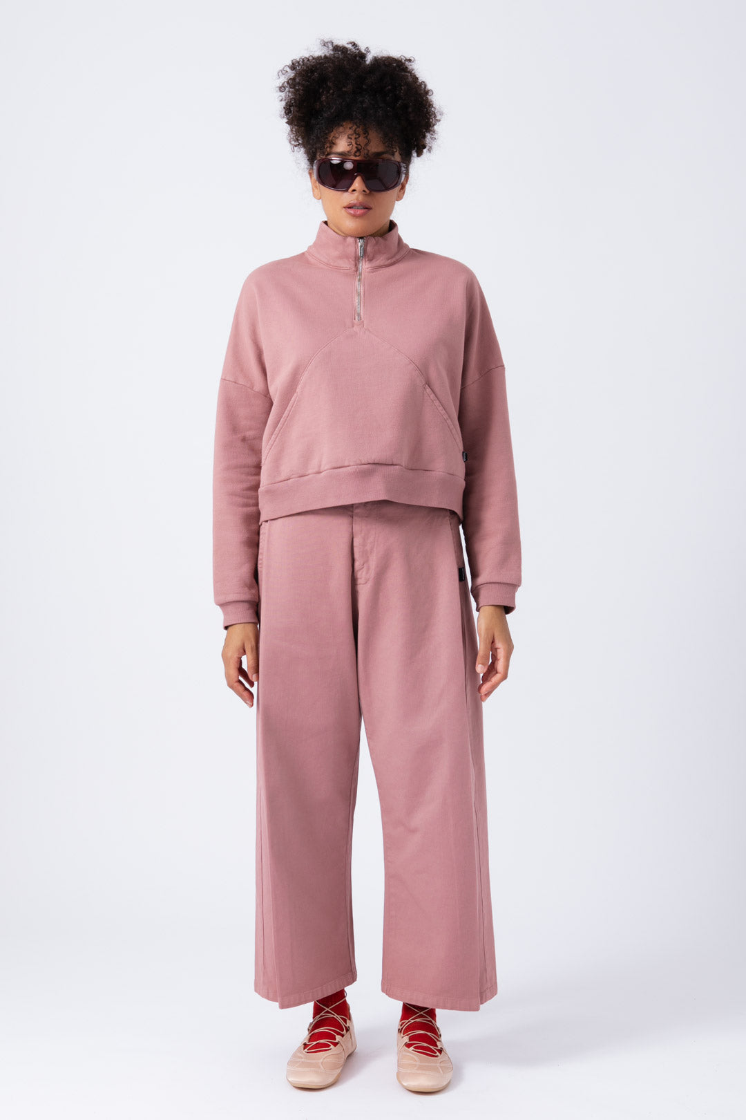 Sudadera Rosa Palo