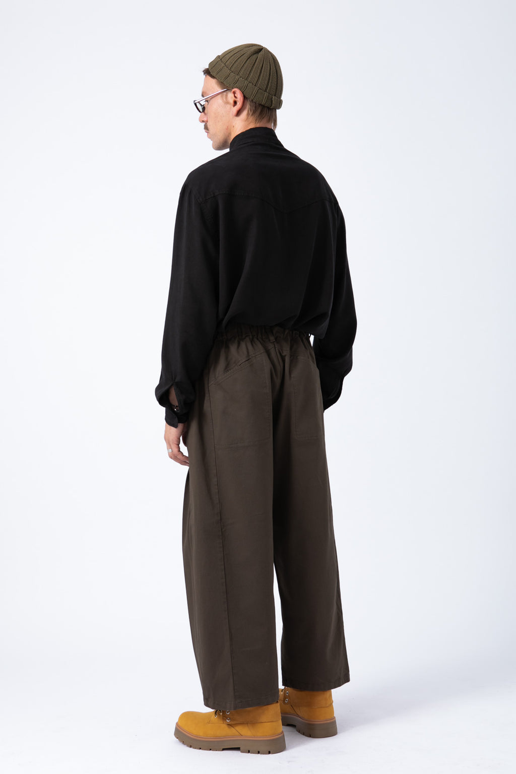 Pantalón Wide Castaño