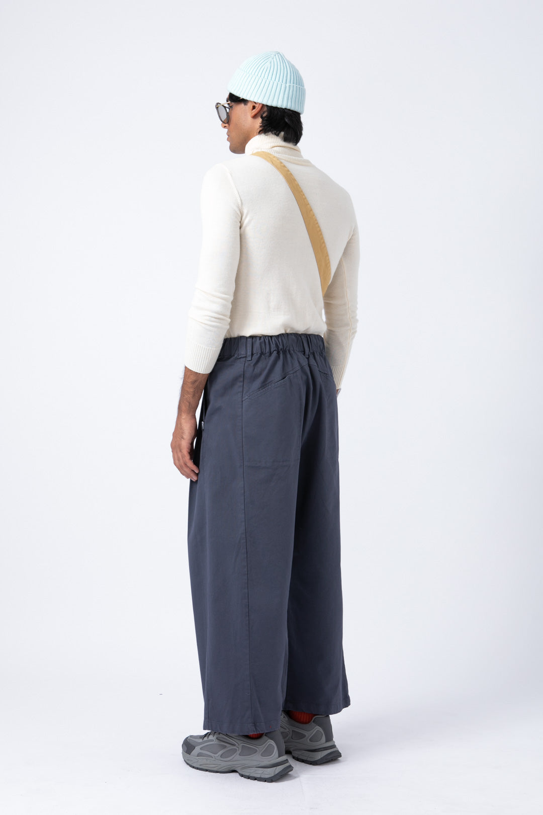 Pantalón Wide Azul niebla