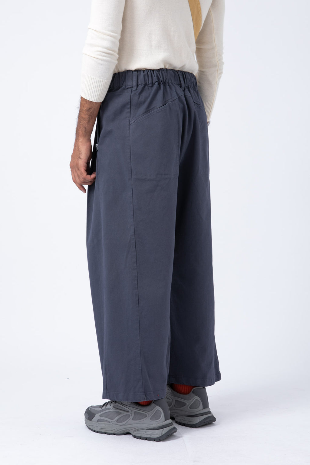 Pantalón Wide Azul niebla