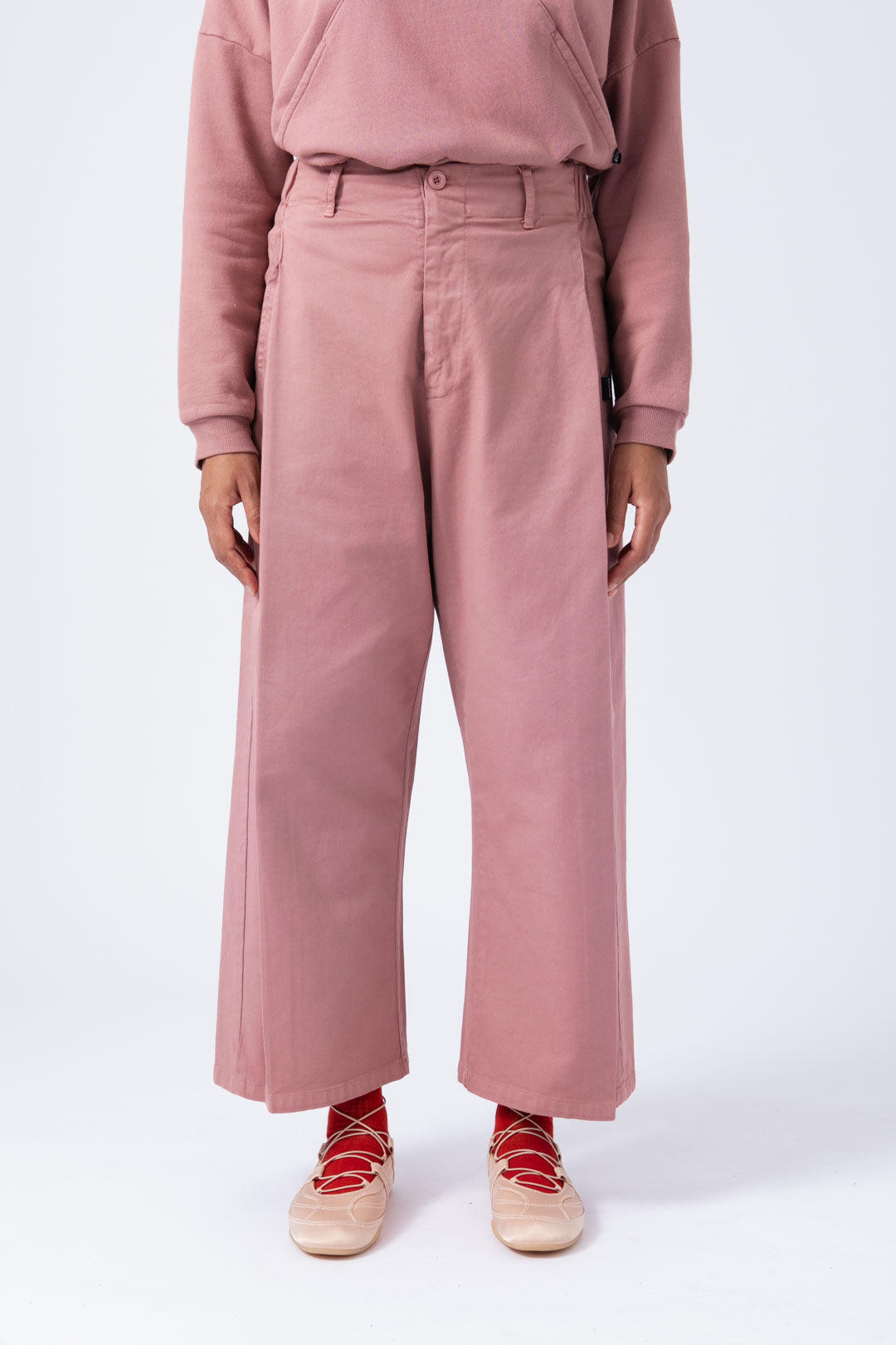 Pantalón Wide Rosa Palo