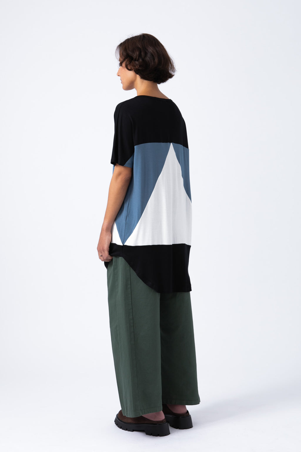 Camiseta Aequilaterus negro - azul