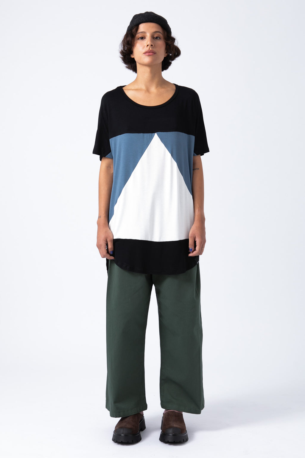 Camiseta Aequilaterus negro - azul