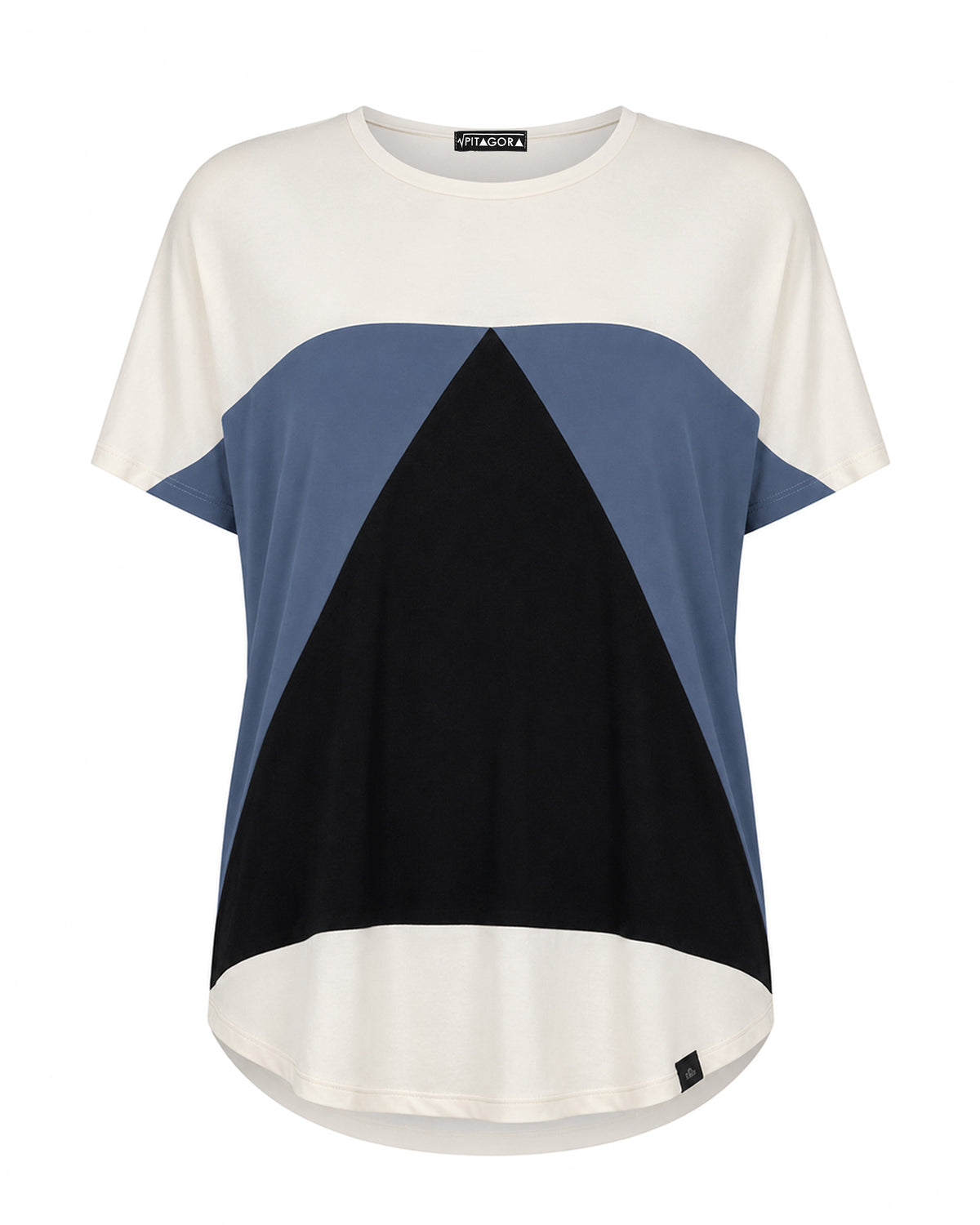 Camiseta Aequilaterus blanca -  azul