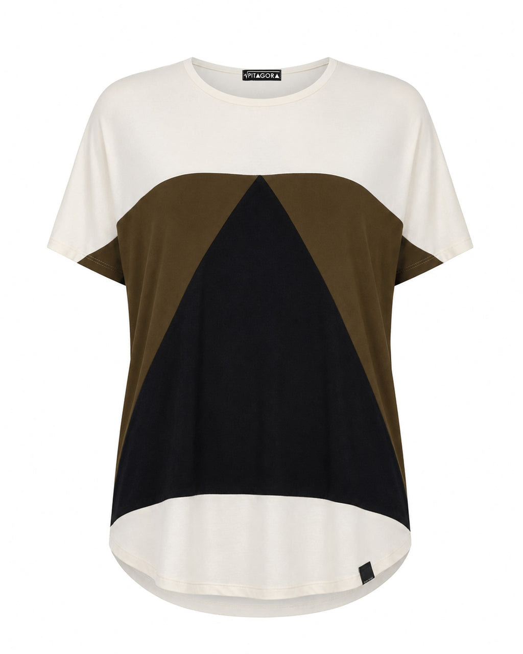 Camiseta Aequilaterus blanca - verde