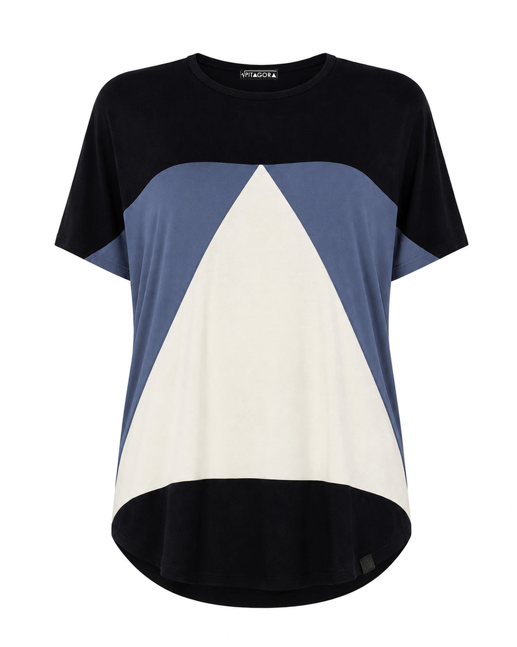 Camiseta Aequilaterus negro - azul