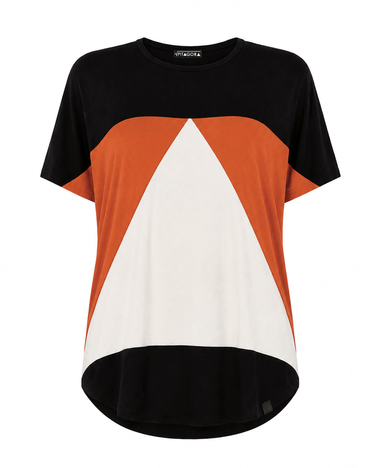 Camiseta Aequilaterus negro - naranja