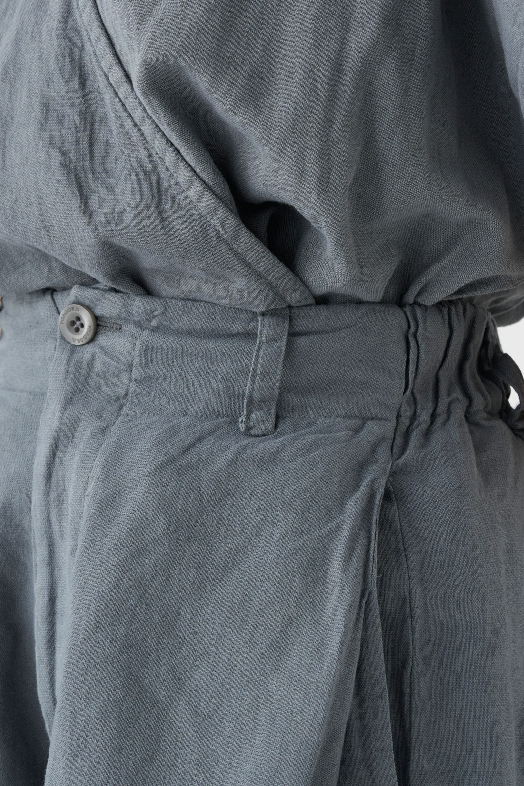 Wide grey Bermuda shorts