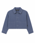 Sobrecamisa Crop Azul niebla