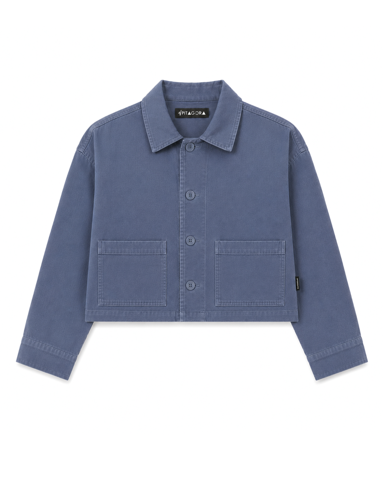 Sobrecamisa Crop Azul niebla