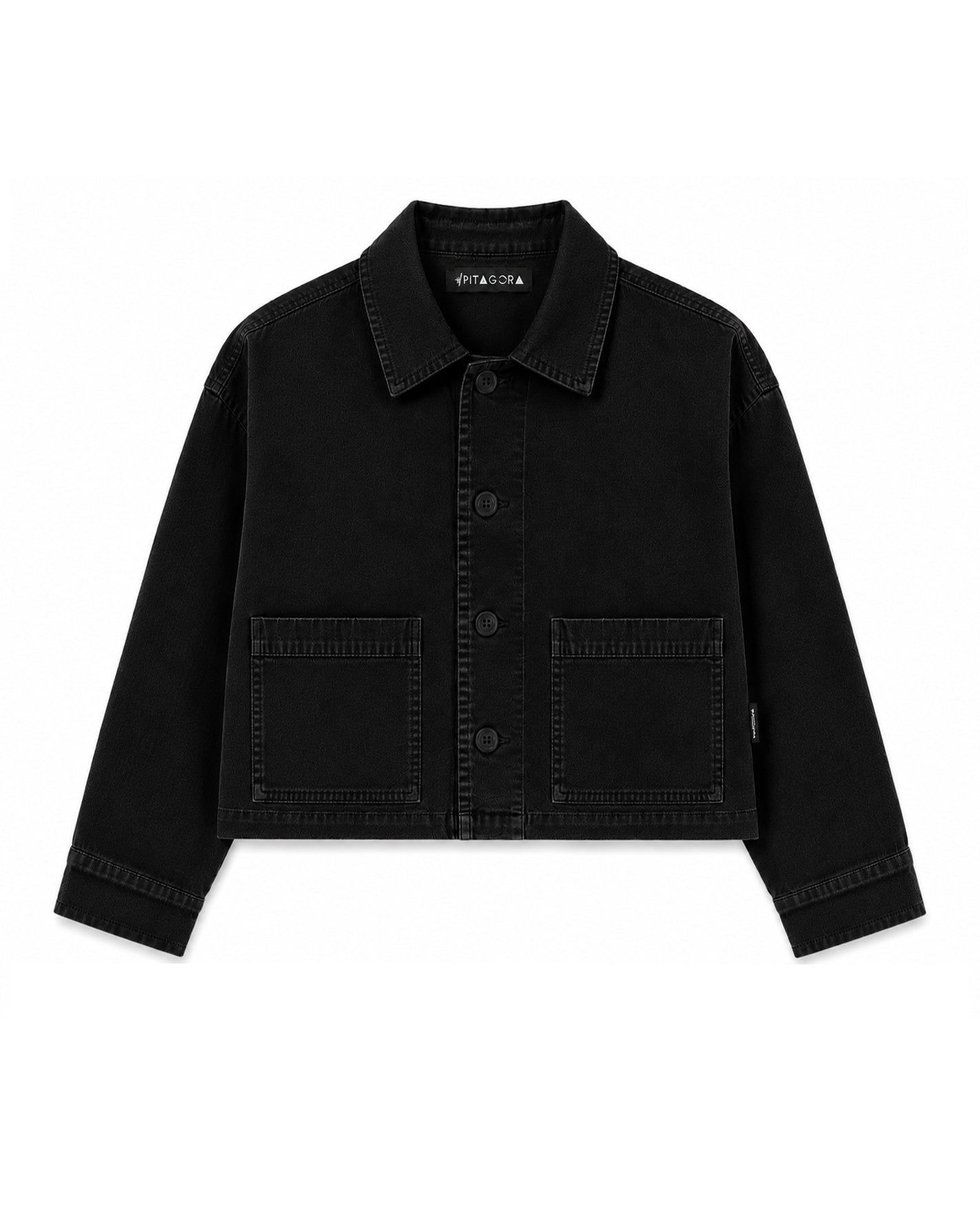 Sobrecamisa Crop Negra