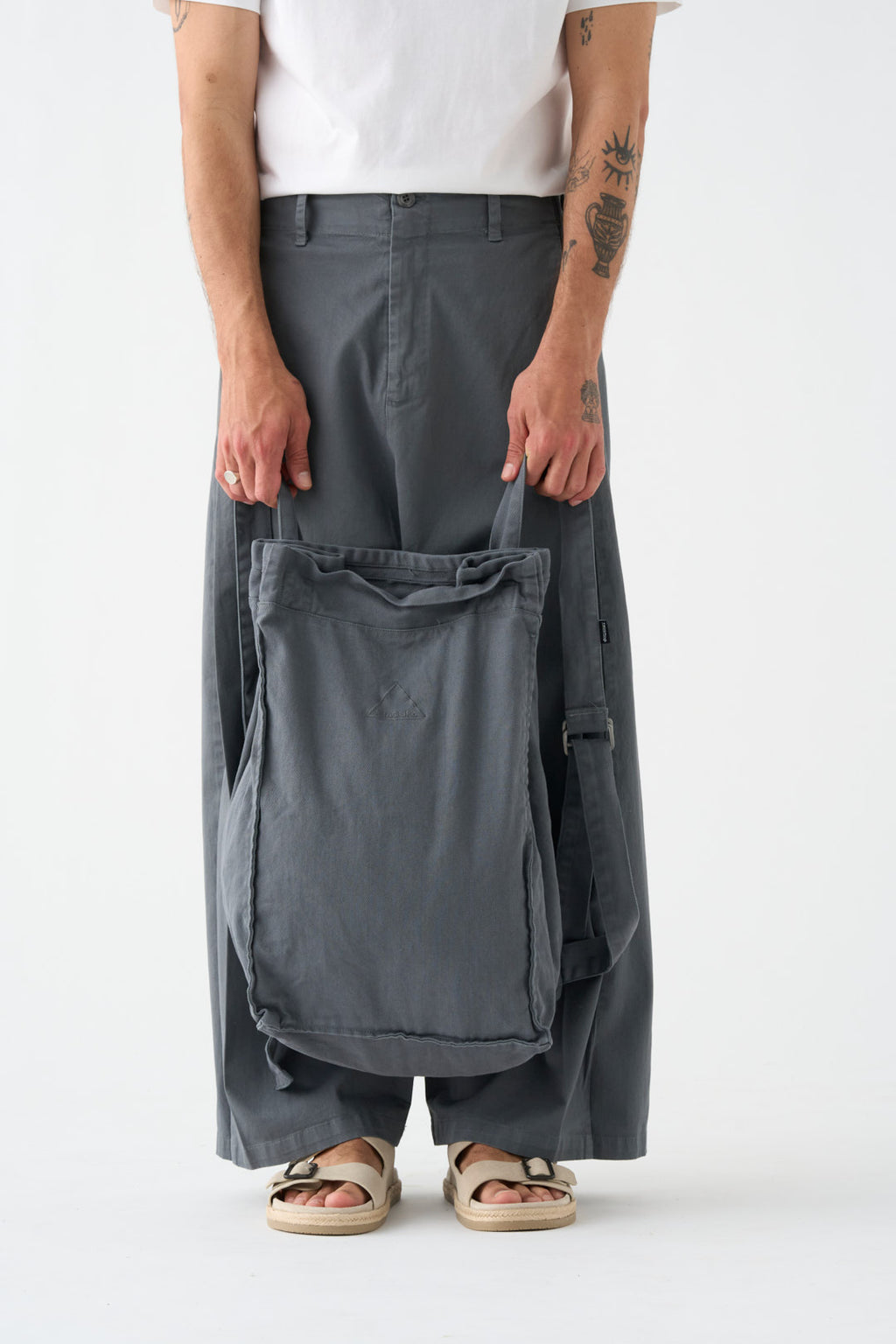Gray backpack