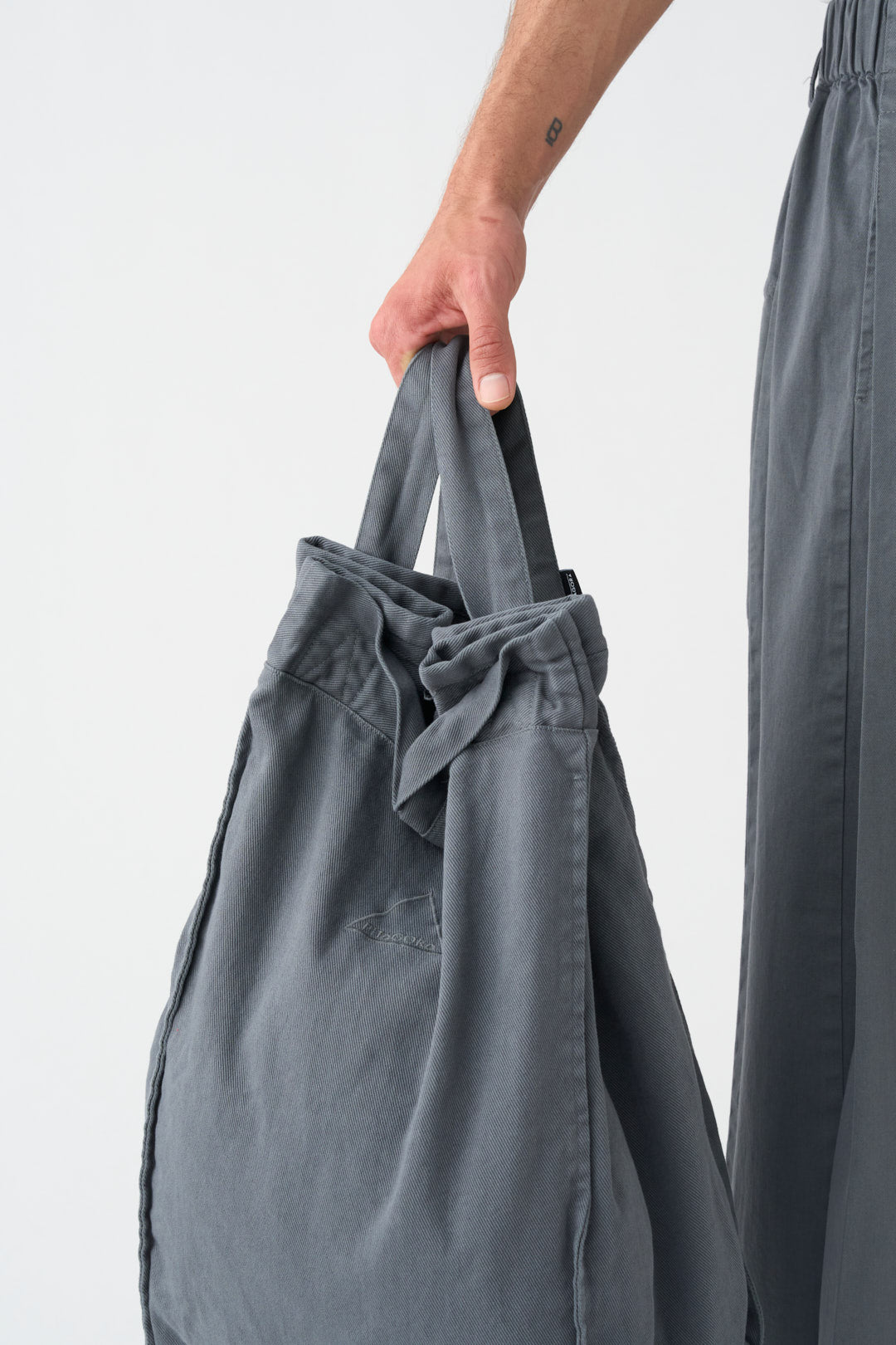 Gray backpack