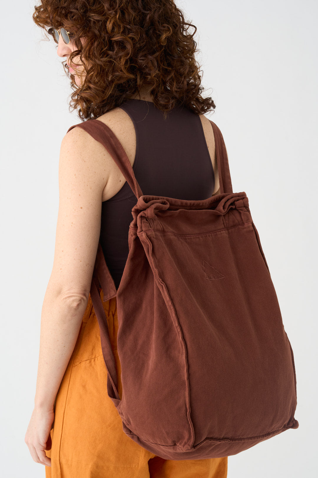 Brown backpack