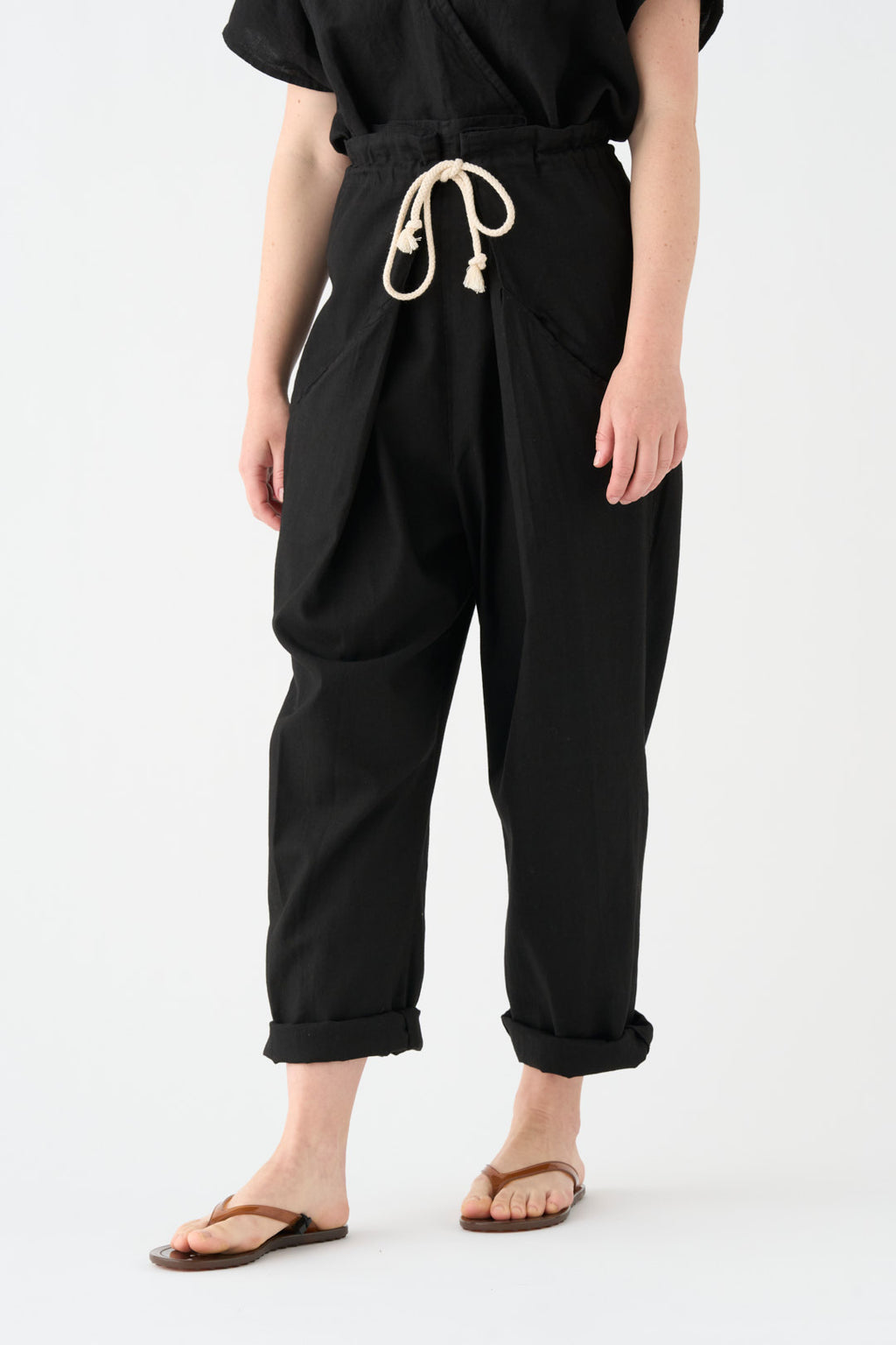 Black Origami Trousers