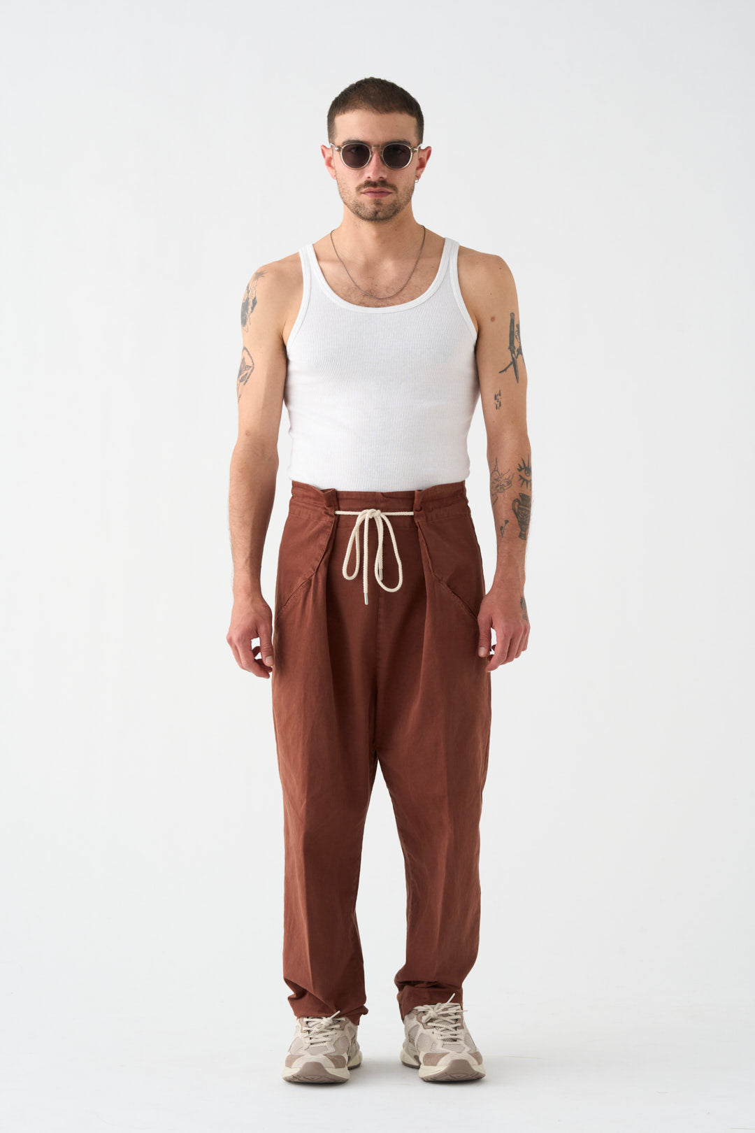 Brown Origami Trousers