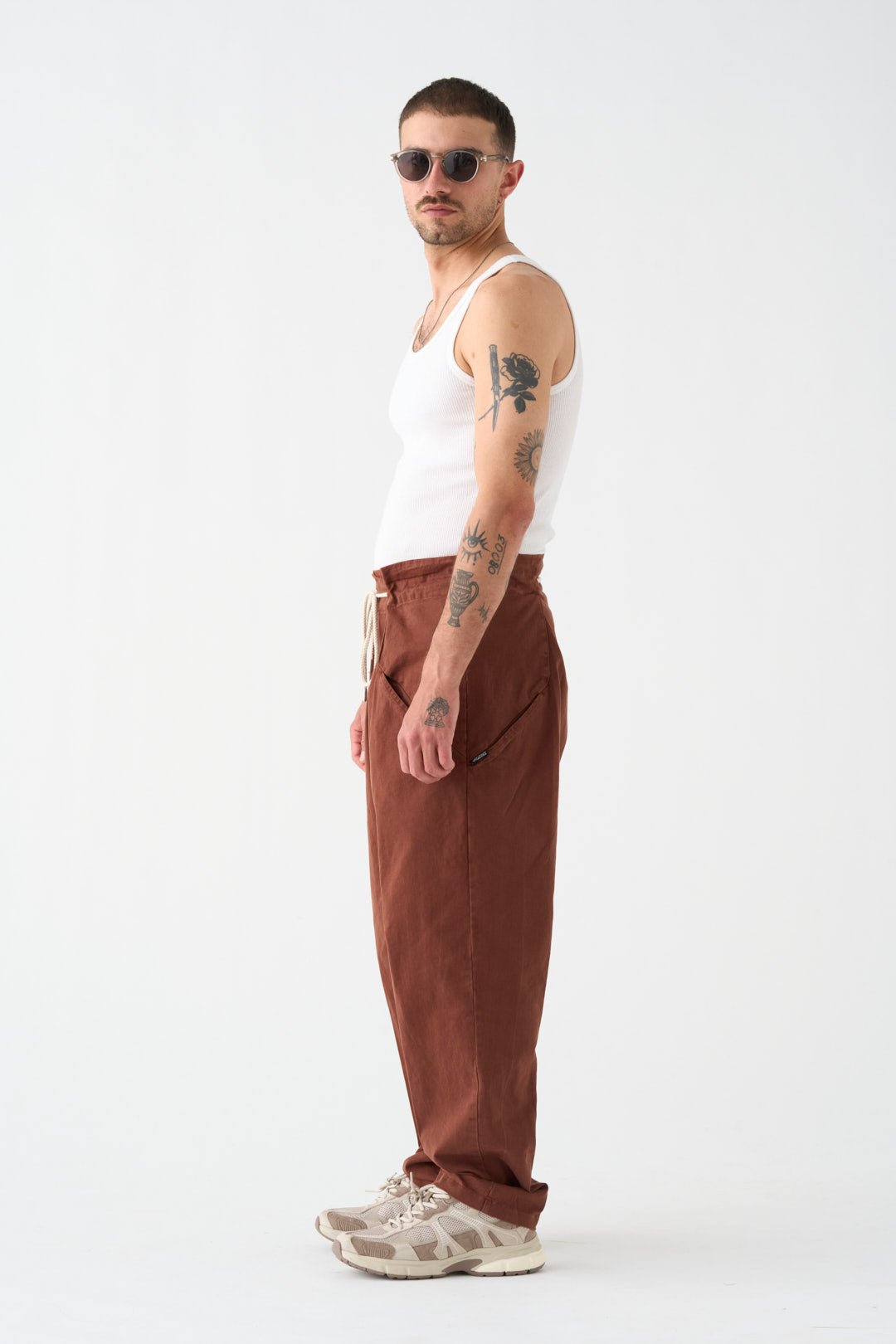 Brown Origami Trousers