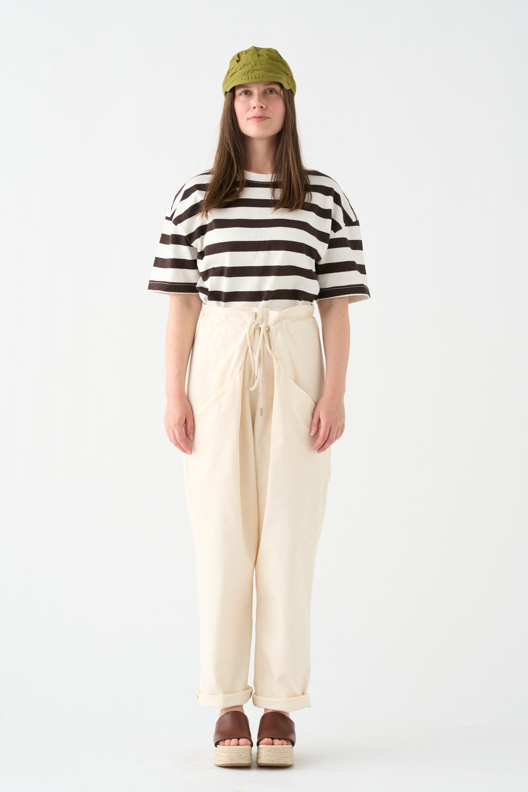 Natural Origami trousers