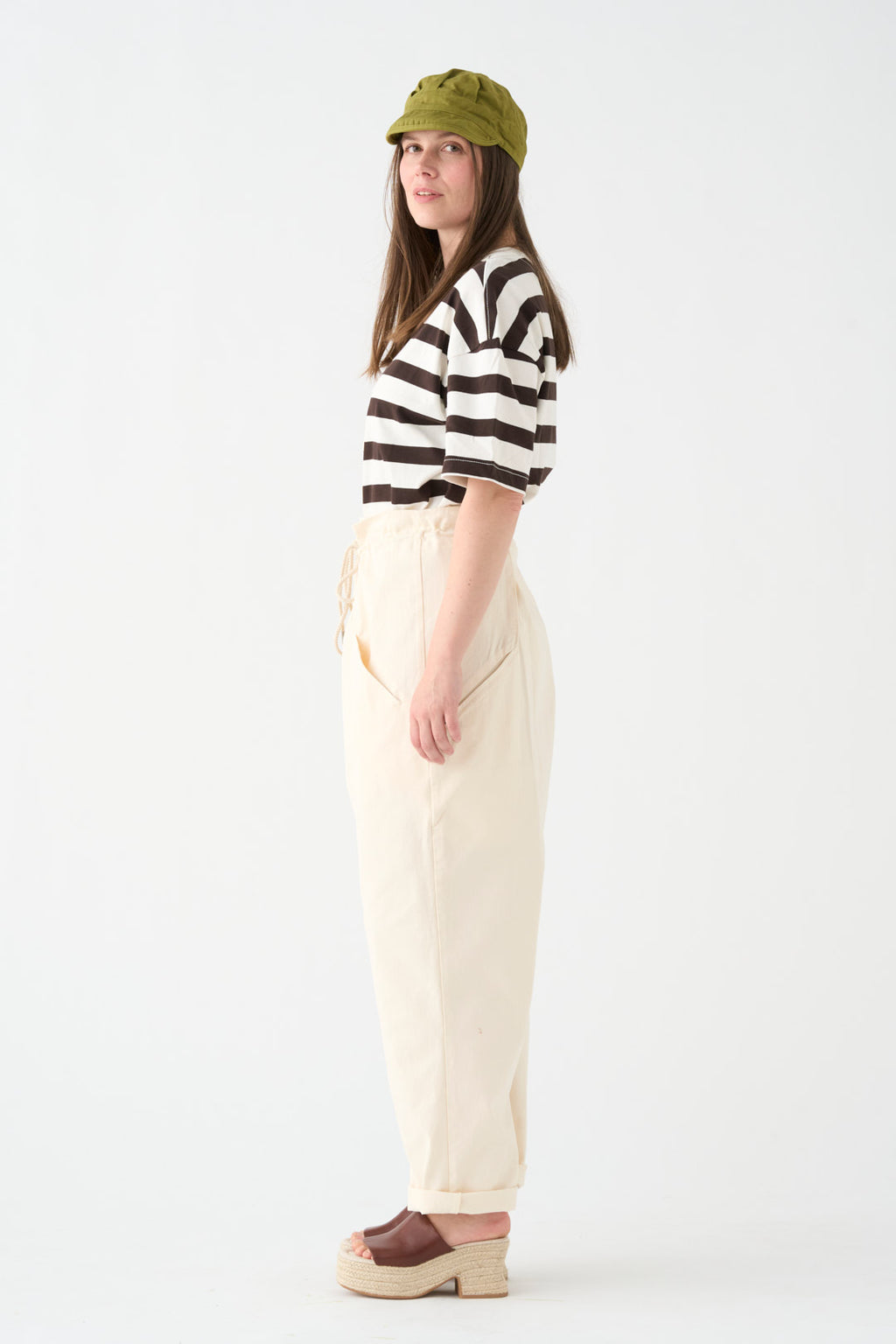 Natural Origami trousers