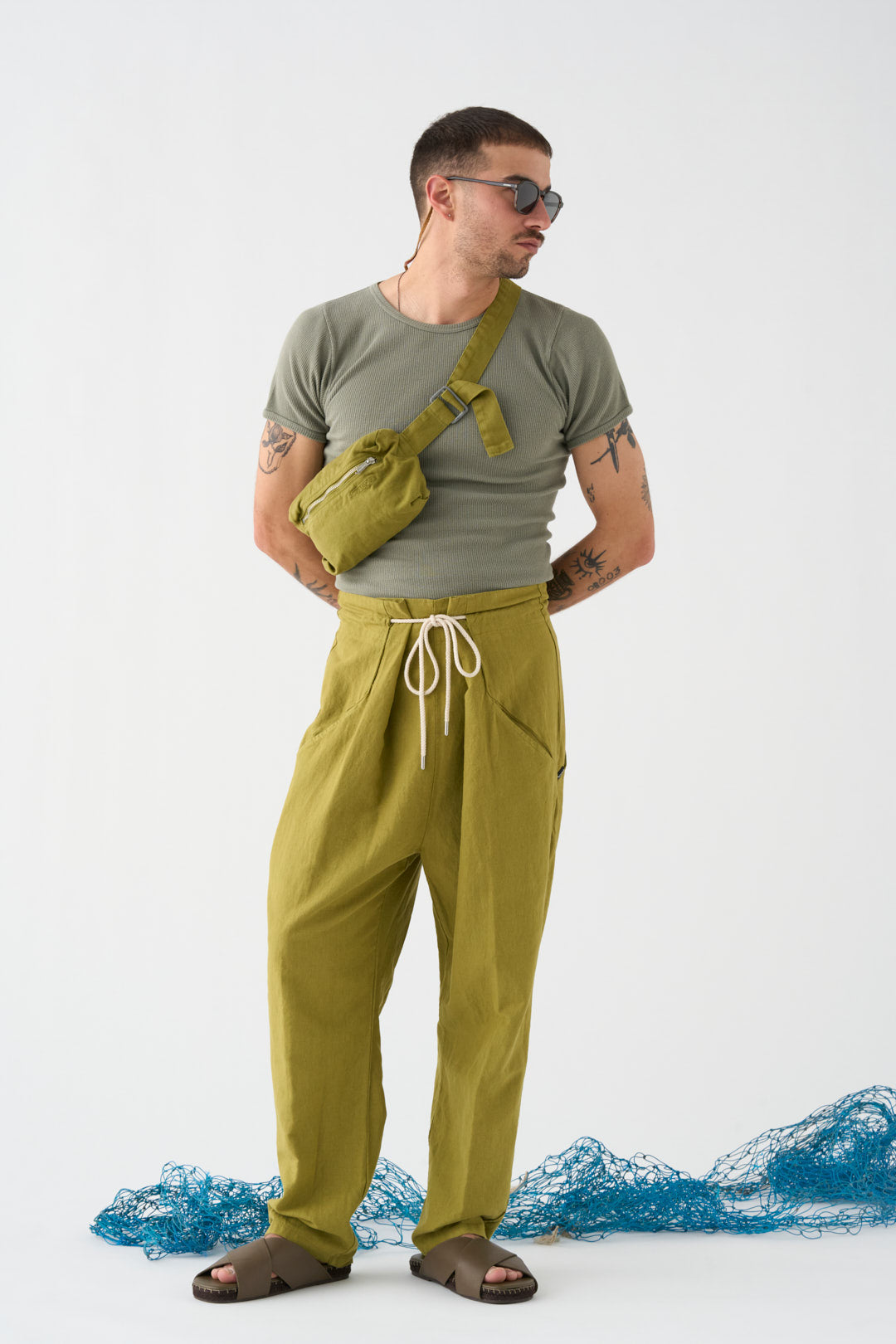 Pistachio Origami Trousers