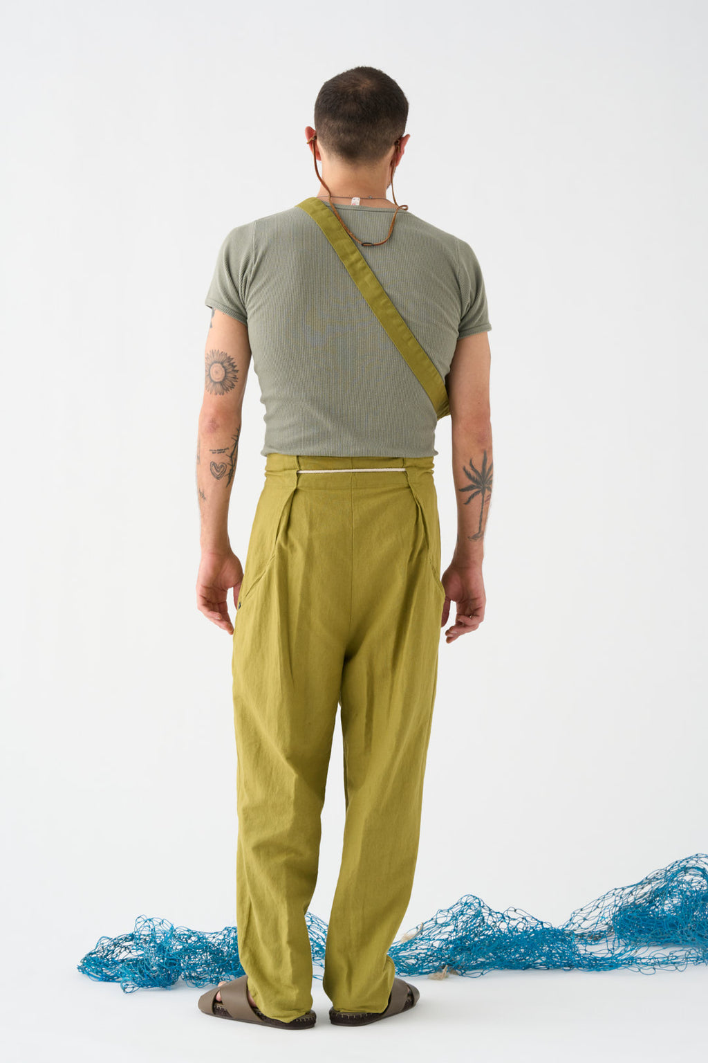 Pistachio Origami Trousers