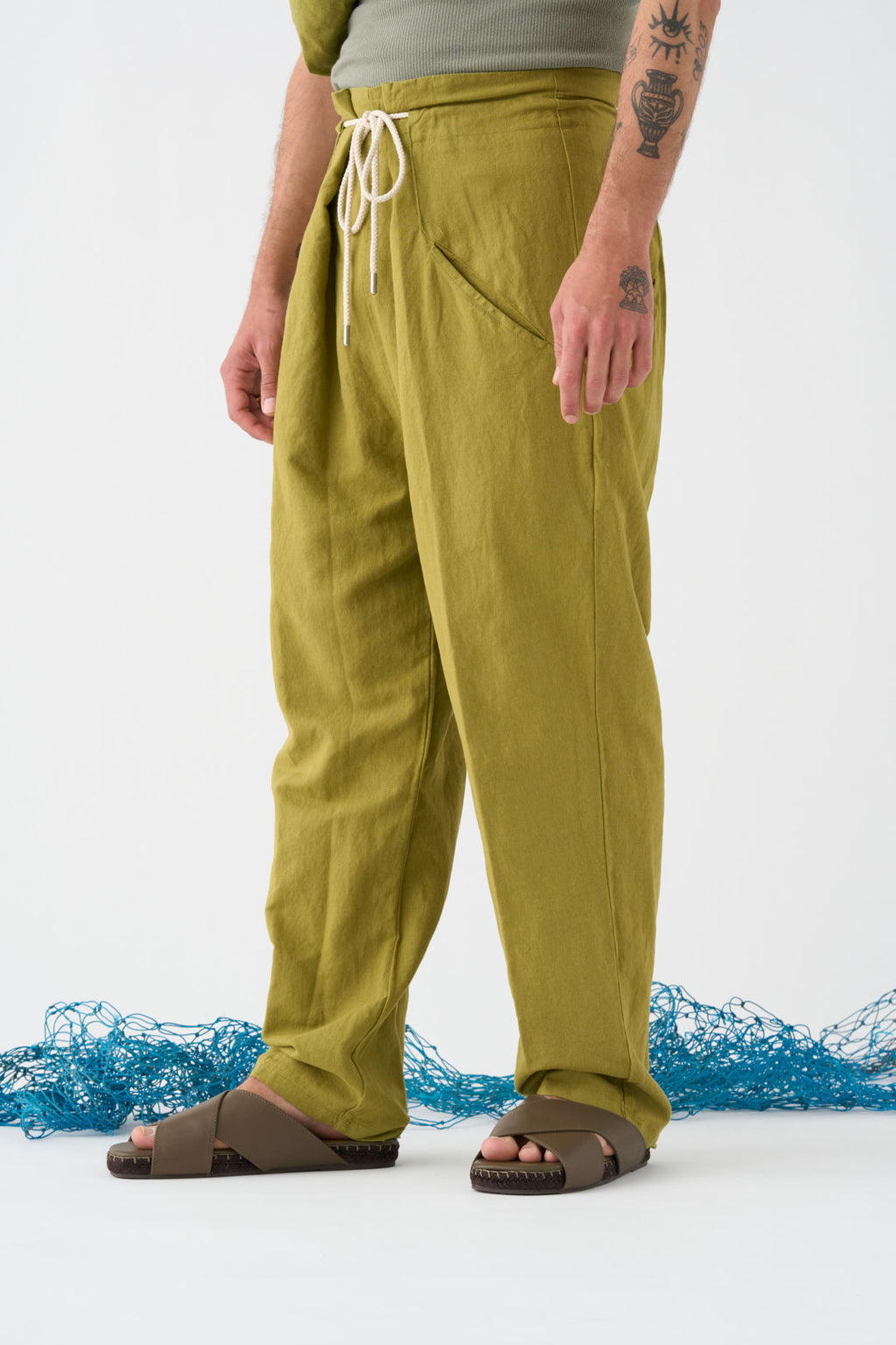 Pistachio Origami Trousers