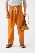 Orange Origami Pants