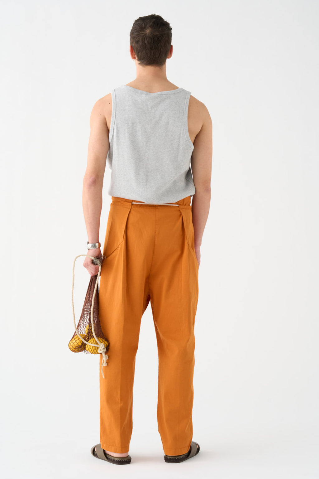 Orange Origami Pants