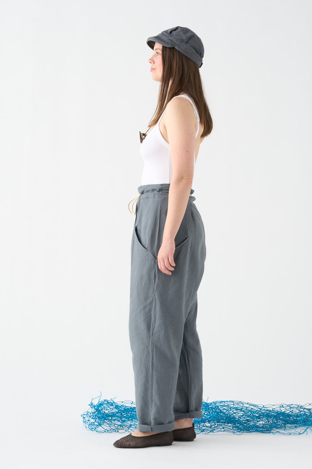 Origami grey trousers