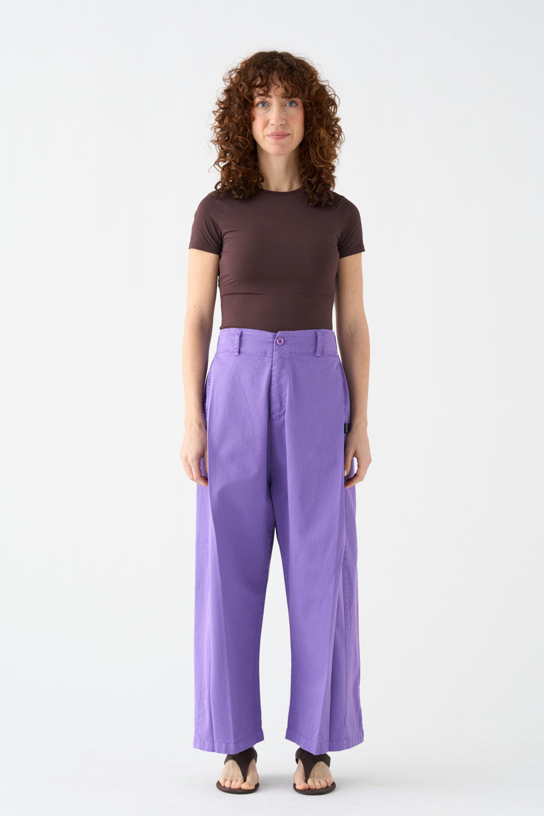 Lilac wide-leg pants