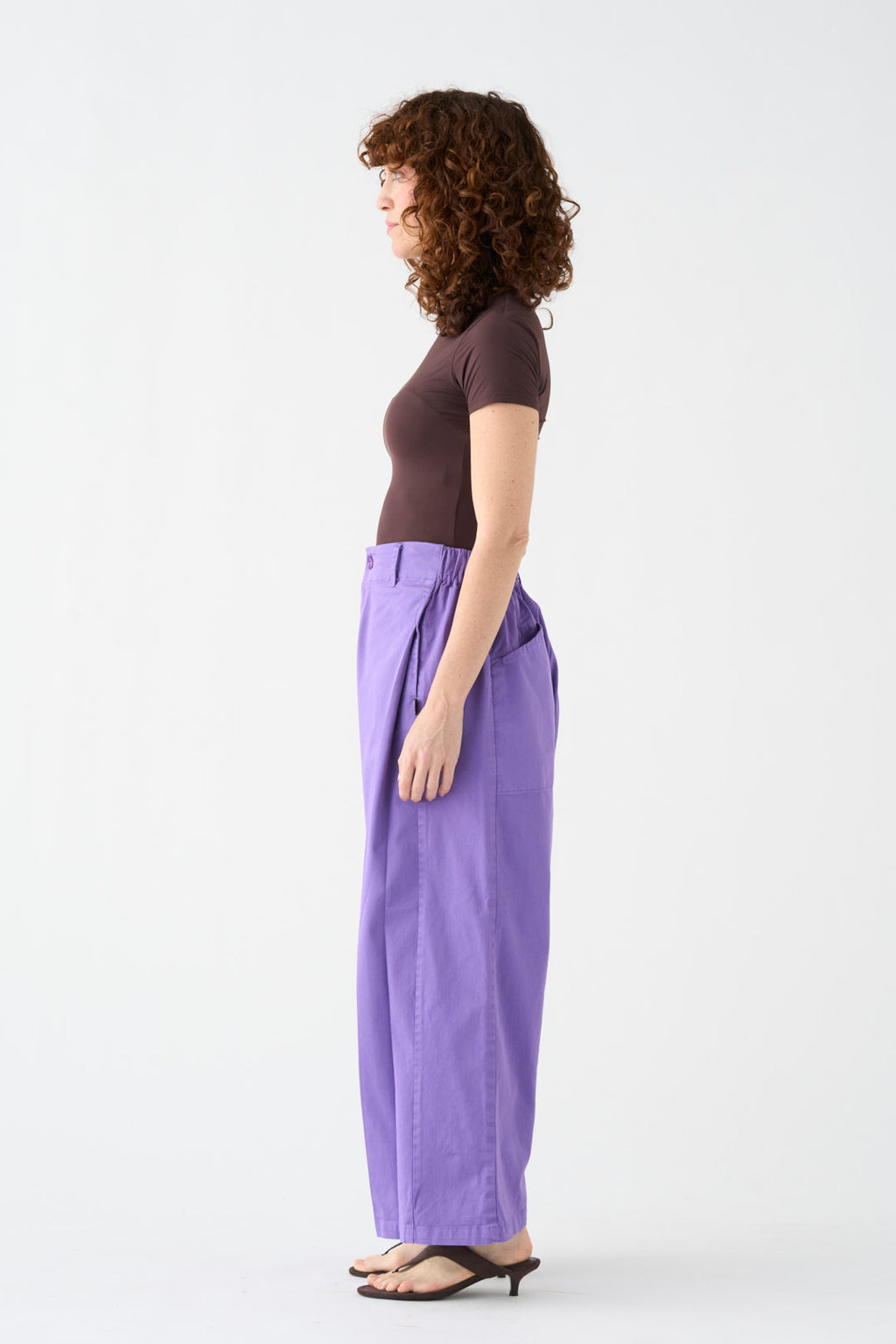 Lilac wide-leg pants