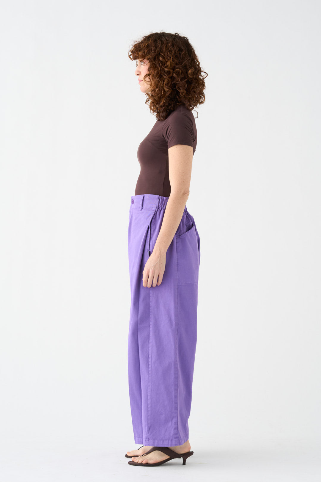 Lilac wide-leg pants