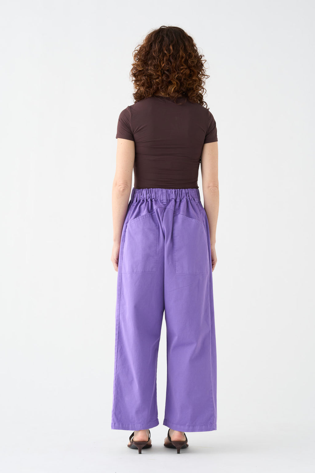 Lilac wide-leg pants