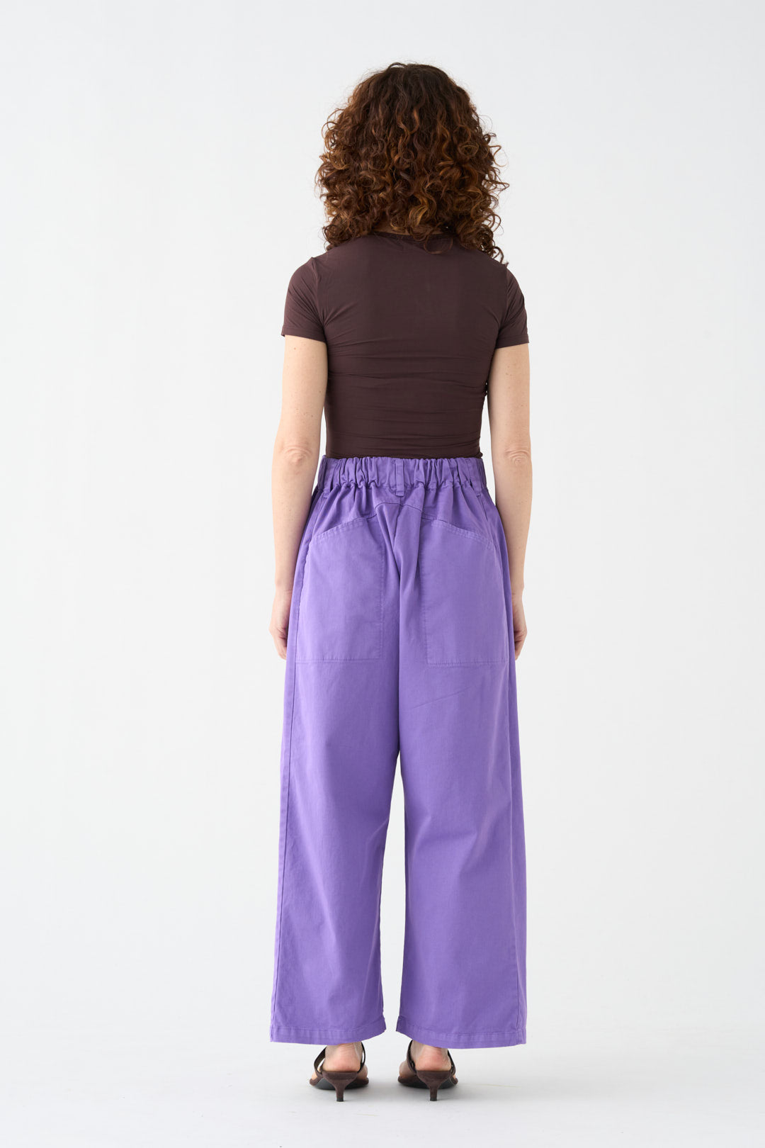 Lilac wide-leg pants