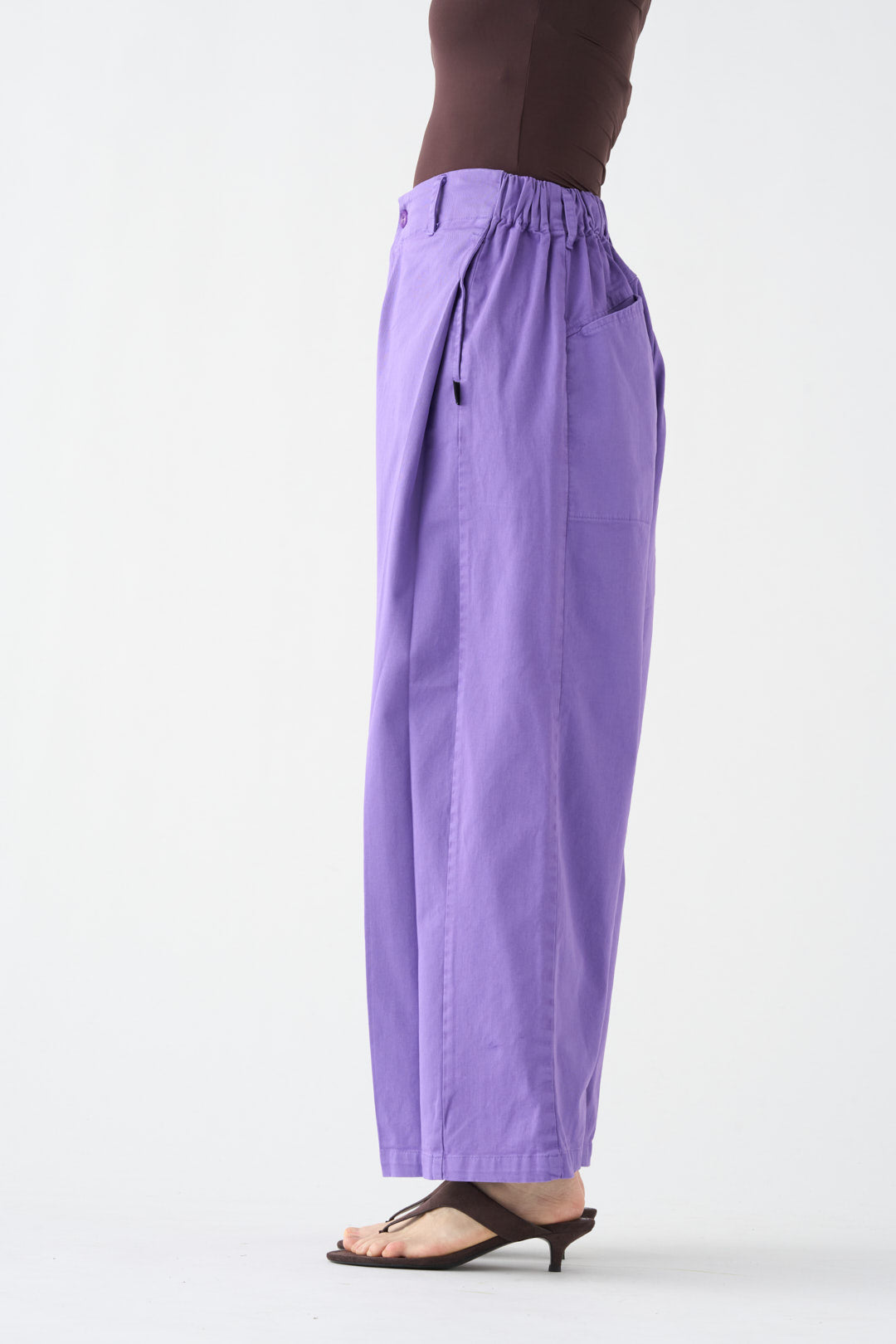 Lilac wide-leg pants