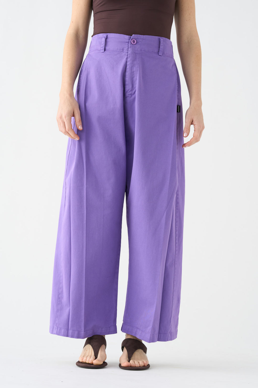 Lilac wide-leg pants